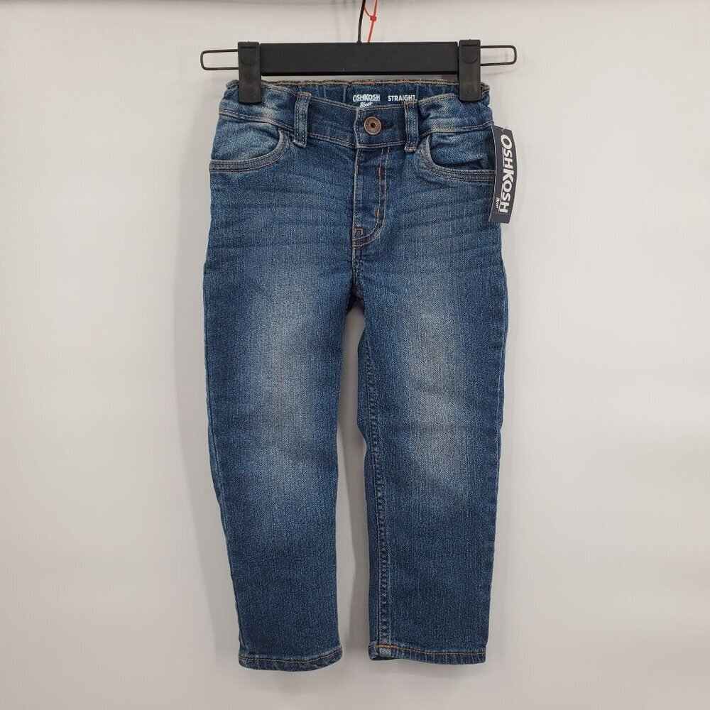 OshKosh Bgosh Straight Soft Jeans Denim Pants Toddler Boys Size 3T NWT
